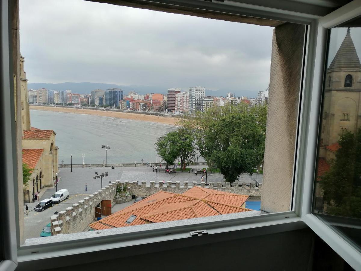Atico En Cimadevilla Mirando Al Mar Gijón Dış mekan fotoğraf